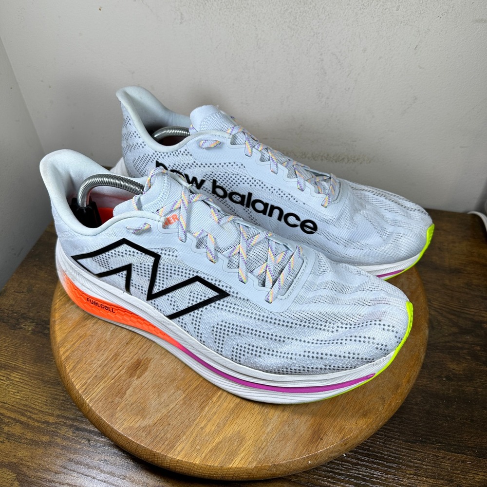 New Balance FuelCell SuperComp Elite v2 Mens 14 White Orange MRCXLG3 Runners